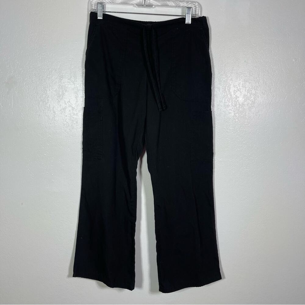 Scrub Star, Black Elastic Waist with Drawstring Scrub Pants. Size Small Petite!